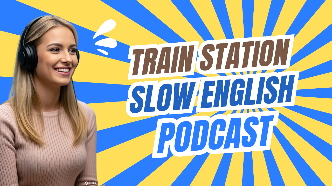 Slow English Podcast - #8 Train Station PDF - Voice - Video