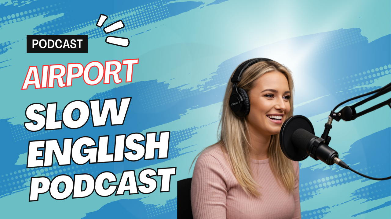 Slow English Podcast - #2 Airport PDF - Voice - Video