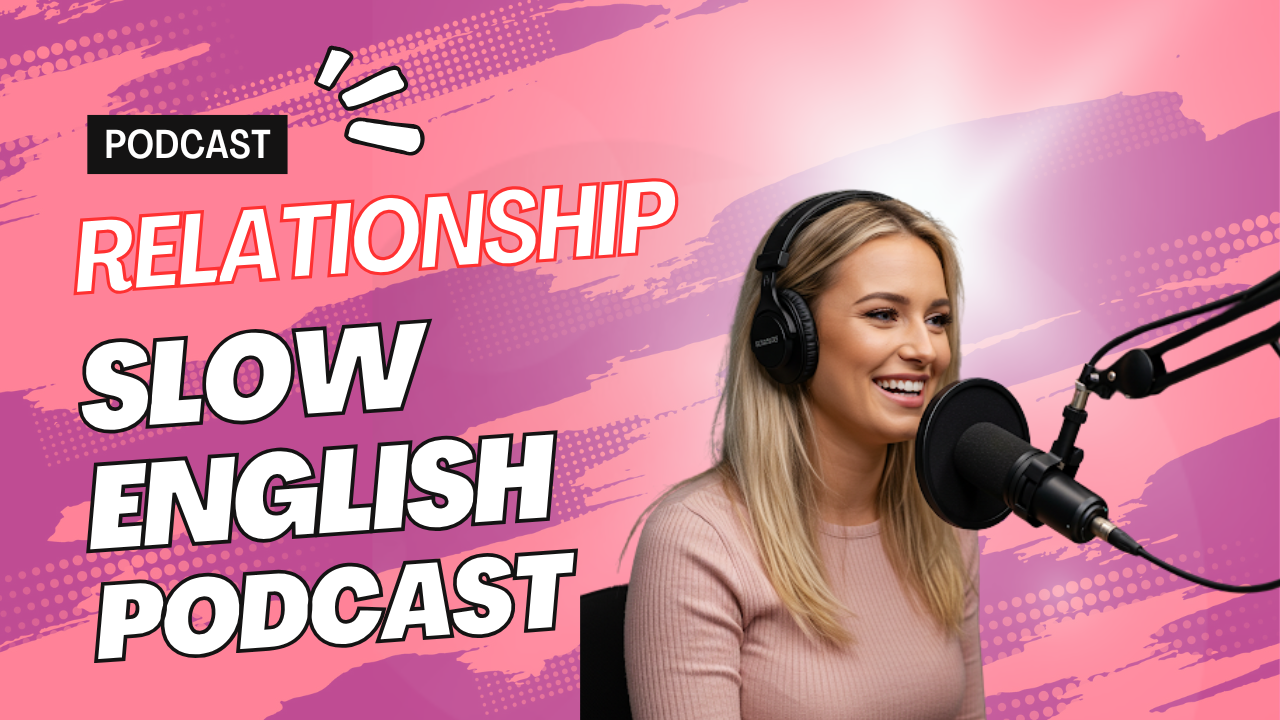 Slow English Podcast - #7 Relationship PDF - Voice - Video